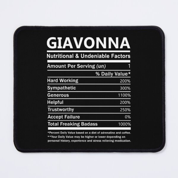 Item preview, Giavonna Name T Shirt - Giavonna Nutritional And Undeniable Factors Gift Item Tee designed and sold by geniajmk13.