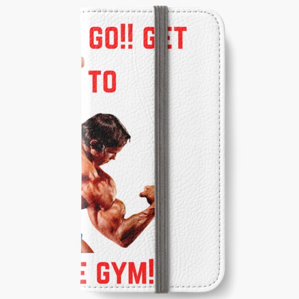 arnold schwarzenegger gym t - shirt iPhone Wallet