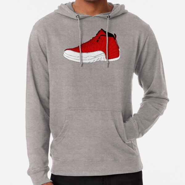 Jordan 12 shop gym red hoodie