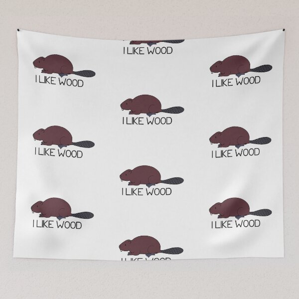 Item preview, I Like Wood Beaver designed and sold by HanaMariDesigns.