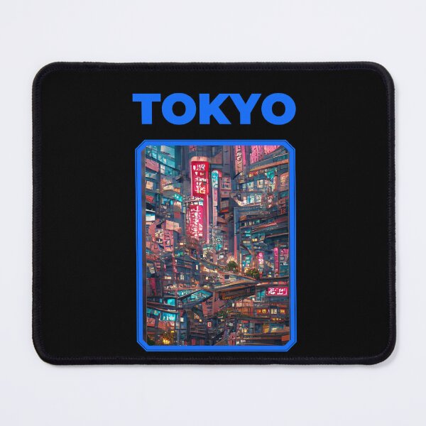 Item preview, Tokyo City Abstract Cyberpunk Sci-Fi Neon Lights designed and sold by patricklevar.