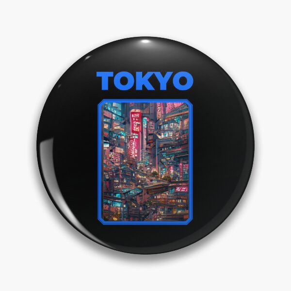 Item preview, Tokyo City Abstract Cyberpunk Sci-Fi Neon Lights designed and sold by patricklevar.