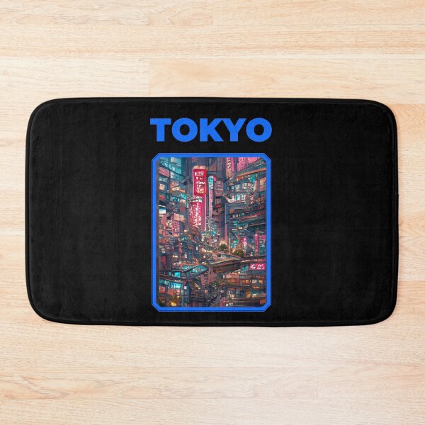 Item preview, Tokyo City Abstract Cyberpunk Sci-Fi Neon Lights designed and sold by patricklevar.
