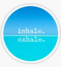 Meditation Quote - Mindful Wall Art Inhale Exhale Sticker