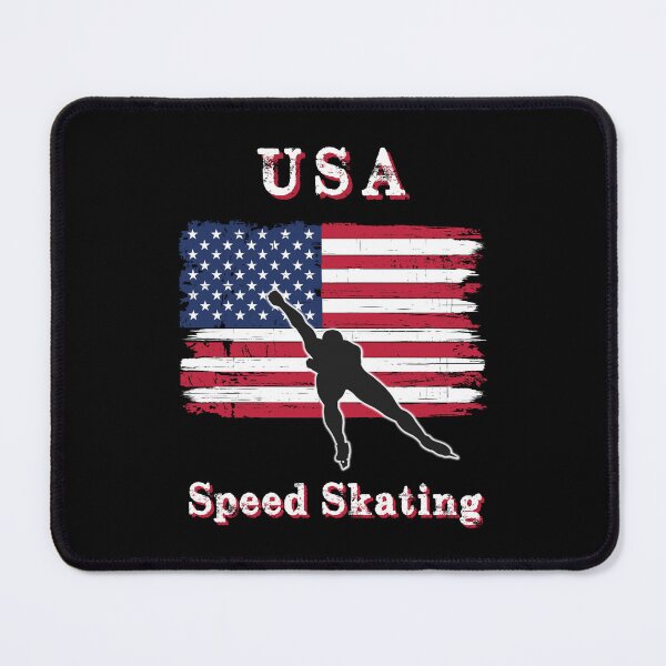 Item preview, USA Speed Skating American USA Flag designed and sold by R&BApparel.