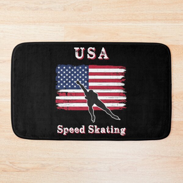 Artikelvorschau, USA-Eisschnelllauf Amerikanische USA-Flagge entworfen und verkauft von R&BApparel.
