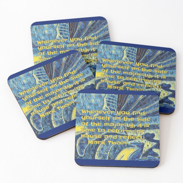 Item preview, Impressionist Abstract Art Wisdom Printing Mark Twain Wisdom designed and sold by iASunshine.