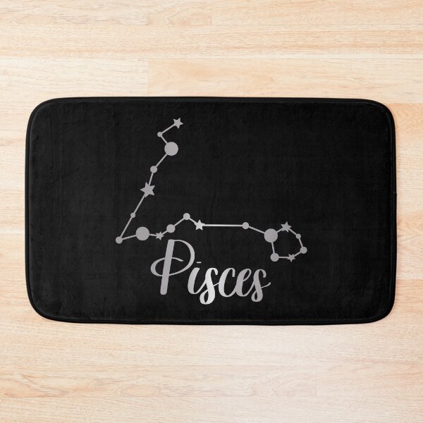 Item preview, Pisces Zodiac Constellation in Silver - Black designed and sold by Kelly Leung.