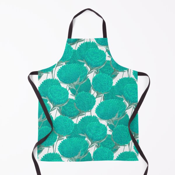 Item preview, Turquoise peony flowers with leaves designed and sold by IrinaIkar.