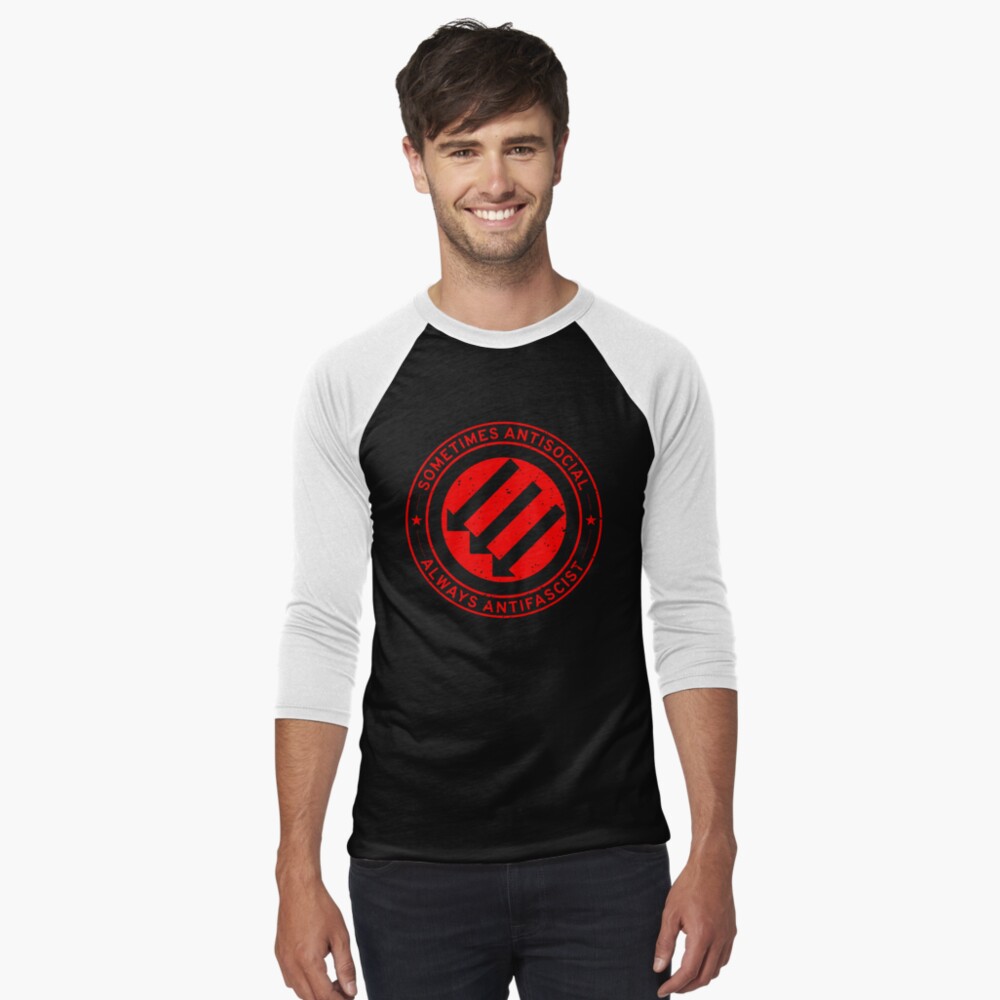 Vista previa del artículo con la obra «Camiseta ¾ estilo béisbol», diseñado y vendido por afastuff.