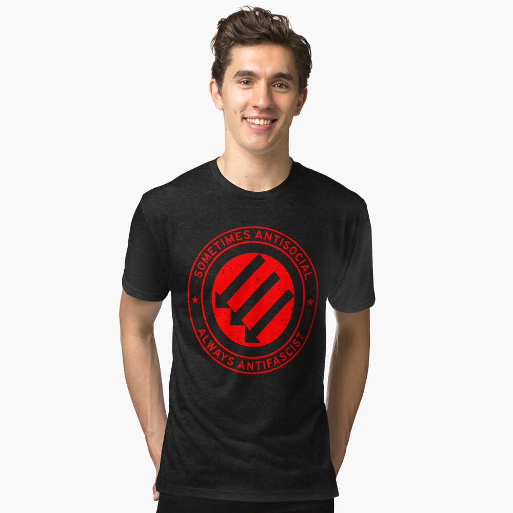 Vista previa del artículo con la obra «Camiseta de tejido mixto», diseñado y vendido por afastuff.
