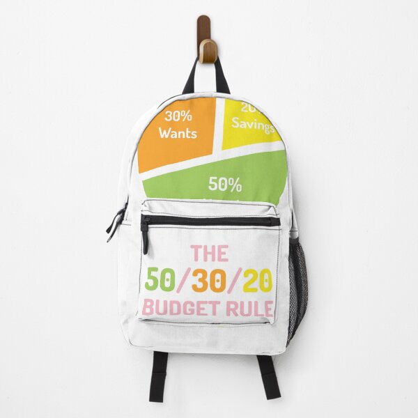 Item preview, The 50/30/20 Budget Rule | Green Orange Yellow Pink | White designed and sold by Wintre2.
