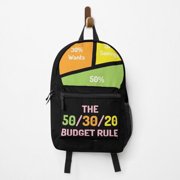 Item preview, The 50/30/20 Budget Rule | Green Orange Yellow Pink | Black designed and sold by Wintre2.