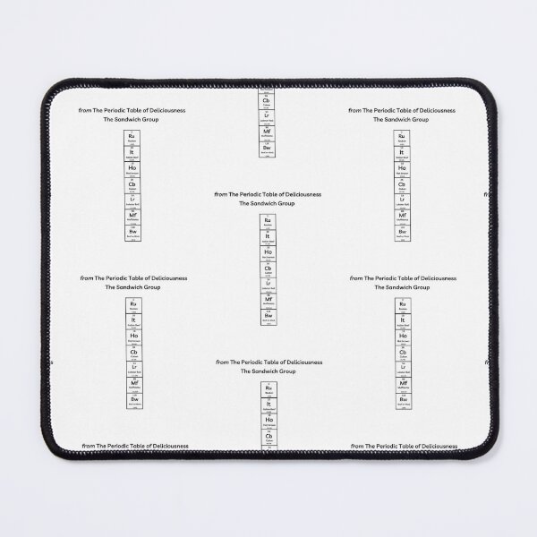 Item preview, Funny Periodic Table – Mouthwatering Sandwiches Group – SCRUMPTIOUS! designed and sold by Ferocious-Pear.
