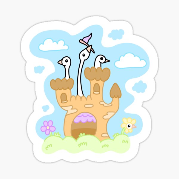 Castle Goose Sticker