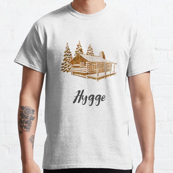 Hygge Design of a Cosy Cabin by Woodland Doodles Classic T-Shirt