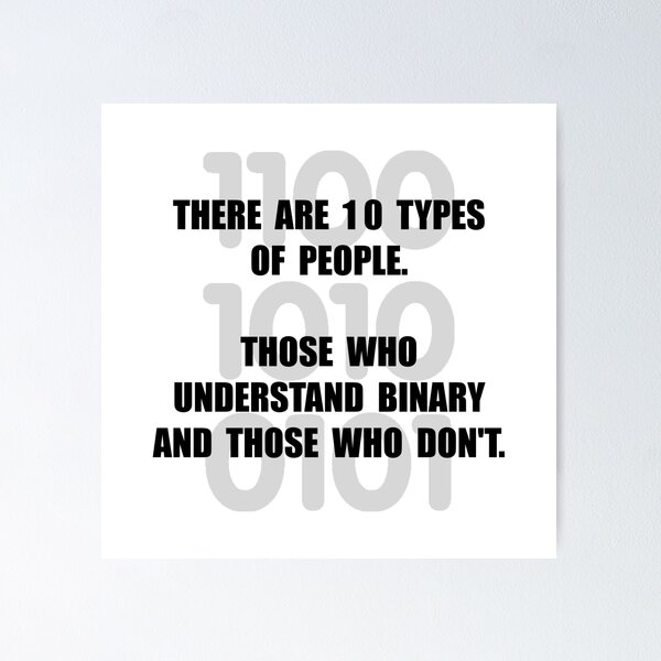 Item preview, Binary People designed and sold by TheBestStore.