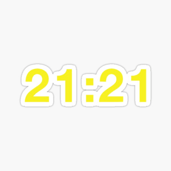 21:21 Sticker