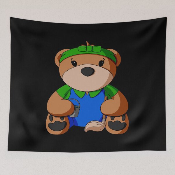 Item preview, Cleaner Teddy Bear designed and sold by Alisha Ober Designs.