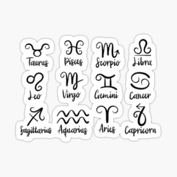 Zodiac Academy Horoscopes Sticker Value Pack Sticker For Sale By Star