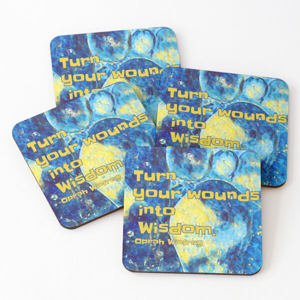 Item preview, Abstract Watercolor Art Printing Wisdom Quote Turn Your Wounds Into Wisdom  designed and sold by IASunshine.