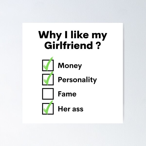Item preview, Why I Like My Girlfriend - Reasons Why I like My Girlfriend - designed and sold by Amine-Creation.