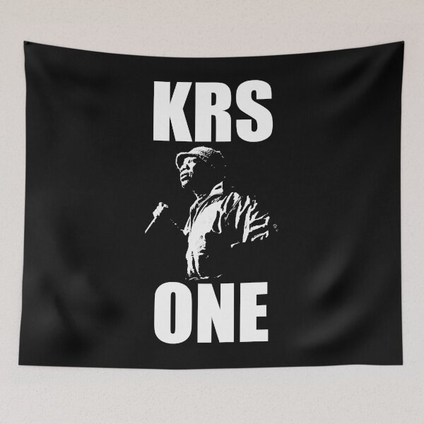 Item preview, KRS-ONE - White Stencil Essential T-Shirt.png designed and sold by WilliamHess44.
