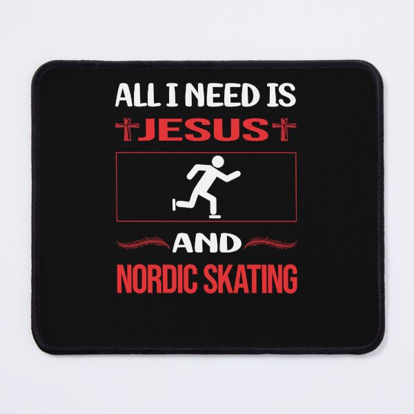 Item preview, Funny Jesus Nordic Skating designed and sold by DougPoulos.