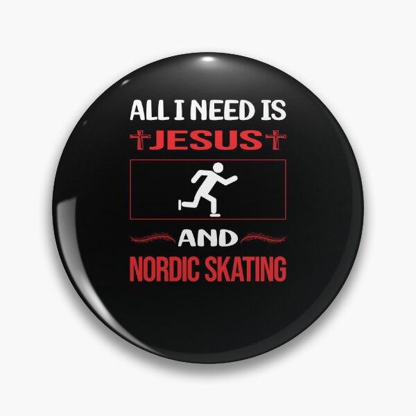 Item preview, Funny Jesus Nordic Skating designed and sold by DougPoulos.