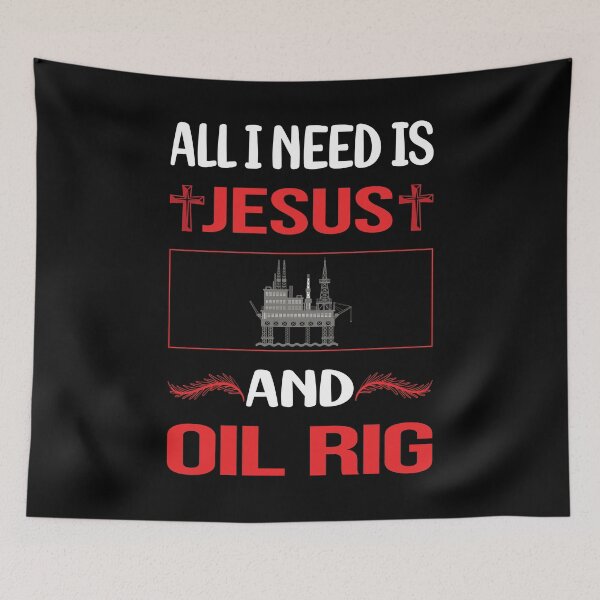 Item preview, Funny Jesus Oil Rig Roughneck Offshore designed and sold by DougPoulos.