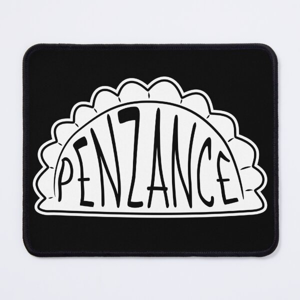 Item preview, Penzance Cornwall England UK Cornish Pasty White Black designed and sold by cashewdays.