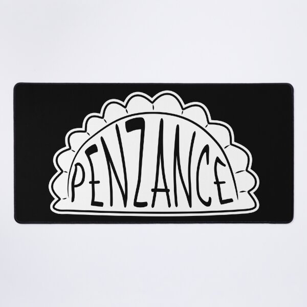 Item preview, Penzance Cornwall England UK Cornish Pasty White Black designed and sold by cashewdays.