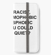 Vinilo o funda para iPhone POR QUÉ SEA RACISTA, SÓLO ES SILENCIOSO.