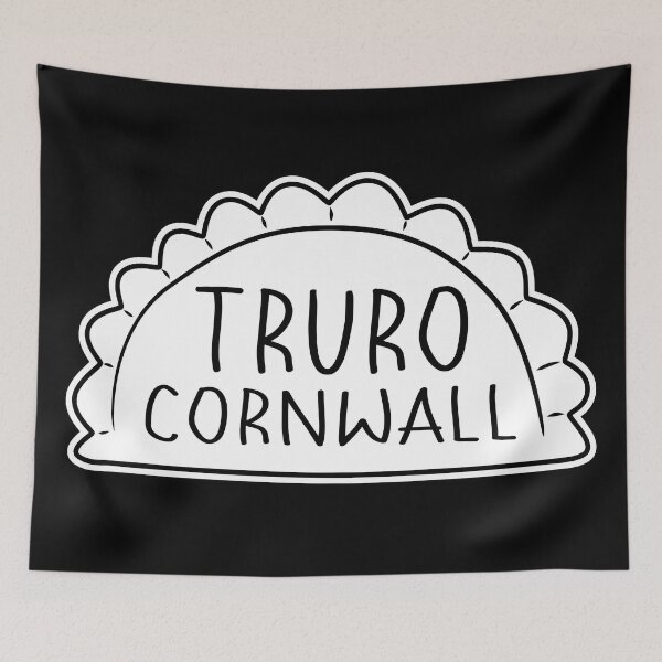Item preview, Truro Cornwall England UK Cornish Pasty White Black designed and sold by cashewdays.