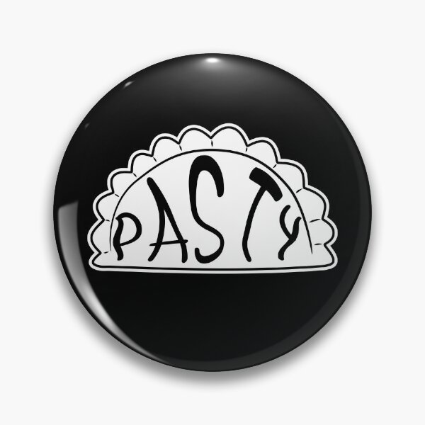 Item preview, Cornish Pasty Text Art British Food White Black designed and sold by cashewdays.