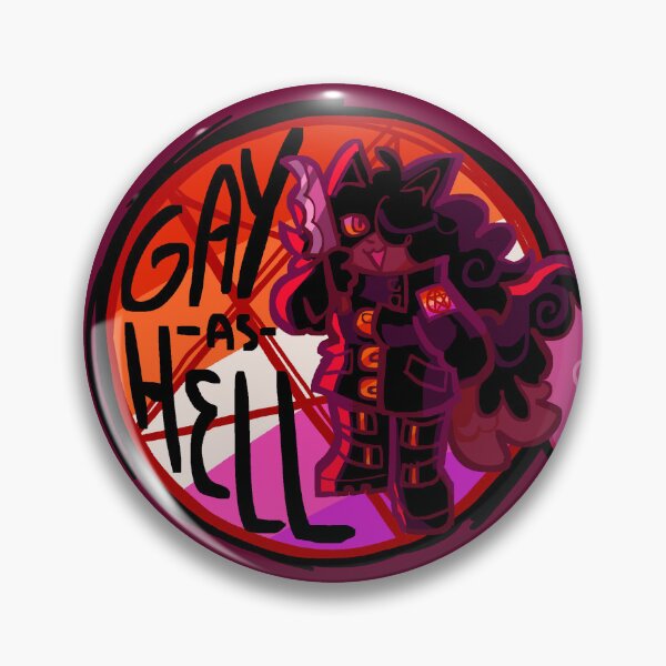 Item preview, "GAY AS HELL" lesbian pentagram ruth designed and sold by Brakenym.