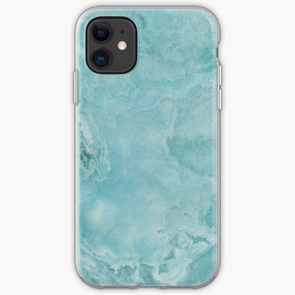 Turquoise Sea Marble iPhone Soft Case