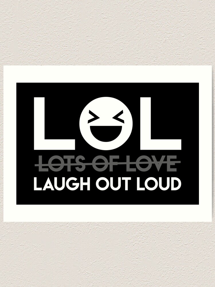 Laugh Out Loud Abbreviation Greeting Card for Sale by Lakisha's Design