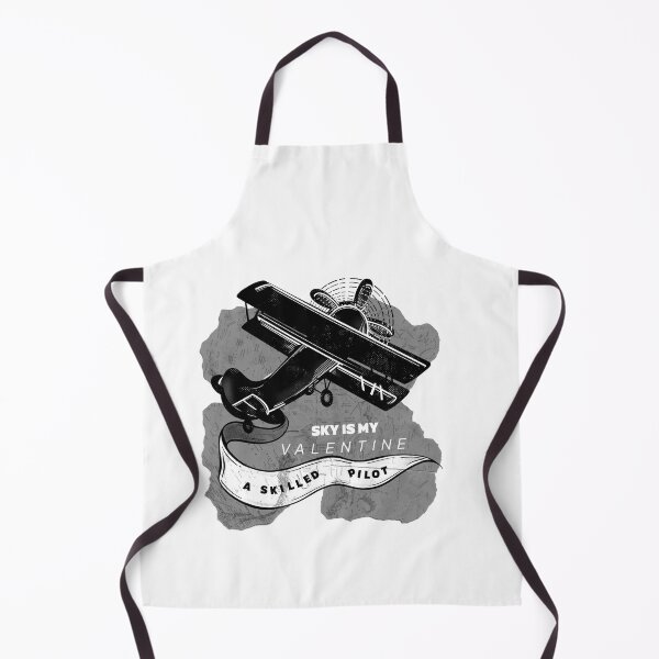 Item preview, sky is my valentine a skilled pilot with retro air craft designed and sold by InnaMGraphic.