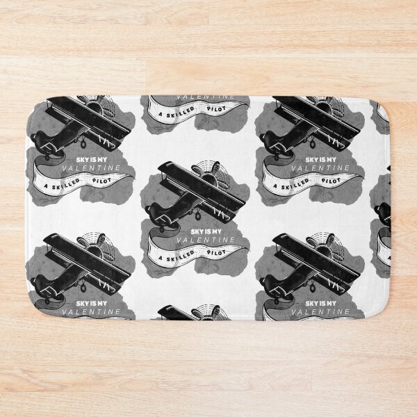 Item preview, sky is my valentine a skilled pilot with retro air craft designed and sold by InnaMGraphic.