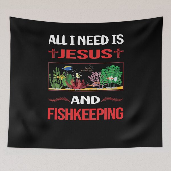 Item preview, Funny Jesus Fishkeeping Fishkeeper Fish Keeping designed and sold by FifineCroteau.