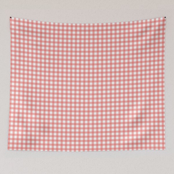 Item preview, Gingham pattern in rose bud designed and sold by Vaishali Raikwar.