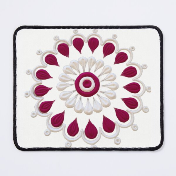 Item preview, Red white Rangoli designed and sold by Saiamrita123.