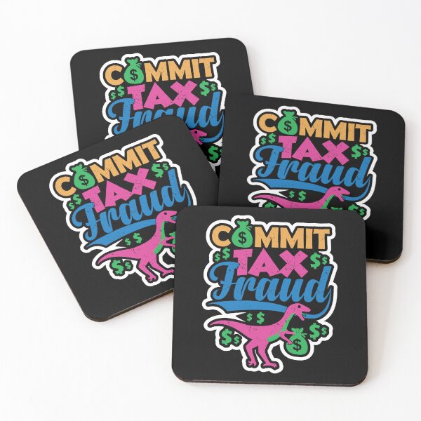 Item preview, Commit Tax Fraud Taxpayer Evasion Squad Purple Dinosaur designed and sold by GravitiTees.