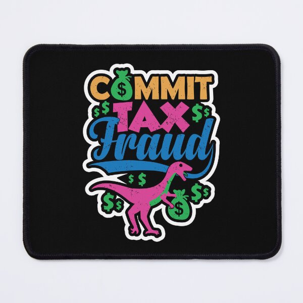 Item preview, Commit Tax Fraud Taxpayer Evasion Squad Purple Dinosaur designed and sold by GravitiTees.
