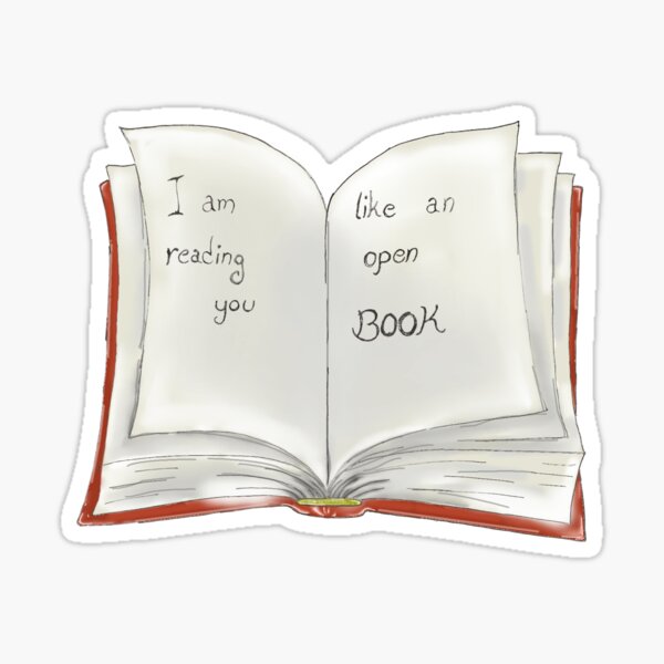 Empty book Sticker for Sale by HeavyBurden