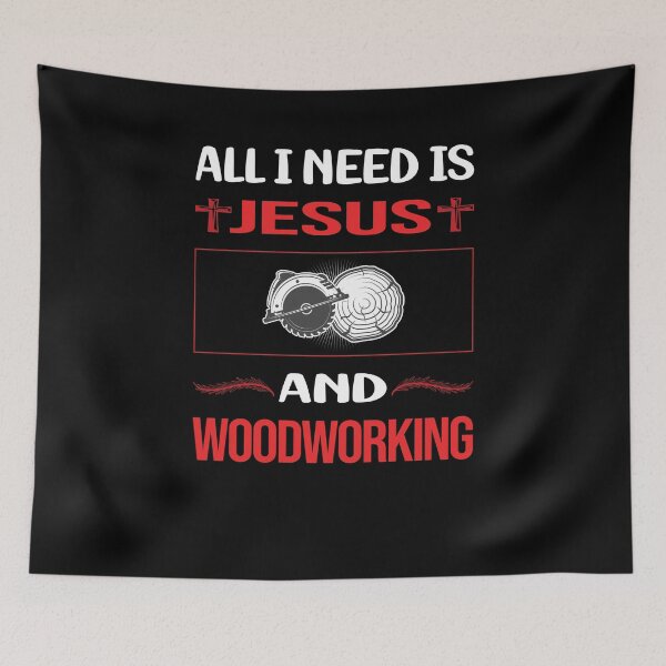 Item preview, Funny Jesus Woodworking Woodworker designed and sold by SunnyShop123.