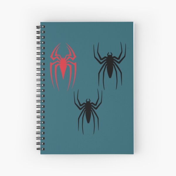 Marvel Spider-Man Hardcover Spiral 96 Page Mini Composition Notebook 3 Pc Set 