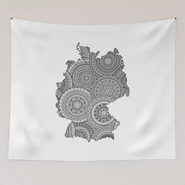 Item preview, Germany mandala map designed and sold by Camilla Løschbrandt.