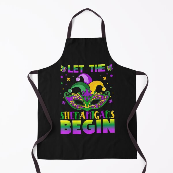 Item preview, Mardi Gras Mask Women Men Let The Shenanigans Begin designed and sold by Lynette1241.
